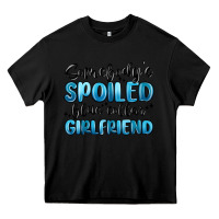 Black somebodys spoiled blue collar girlfriend Heavy Core Tee - MaliasSmallBusiness