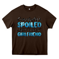 Chocolate Brown somebodys spoiled blue collar girlfriend Heavy Core Tee - MaliasSmallBusiness