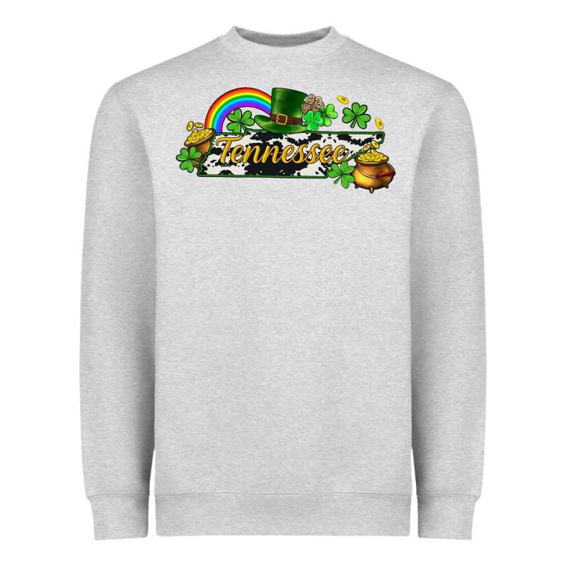 Tennessee Map St. Patrick's Heavyweight Sweatshirt by CowGirlArtShop | Teevron