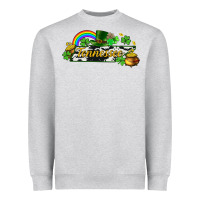 Heather Grey Tennessee map St. Patrick's Heavyweight Sweatshirt - CowGirlArtShop