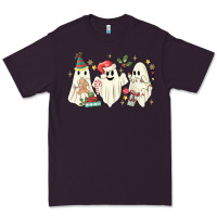 Plum Christmas ghosts Premium Tee - MaliasSmallBusiness