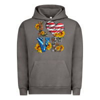 Pigment Tornado love with sunflowers and usa flag Urban Hoodie - Artiststas