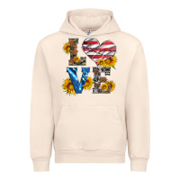 Sandshell love with sunflowers and usa flag Urban Hoodie - Artiststas