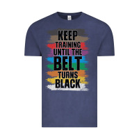 Vintage Denim Black Belt Martial Art Training Karate TaeKwonDo Vintage Tee - Bettercallsaul