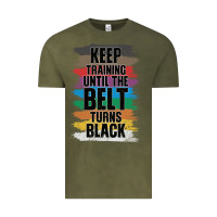 Vintage Olive Black Belt Martial Art Training Karate TaeKwonDo Vintage Tee - Bettercallsaul