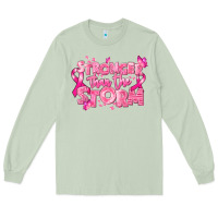 Matcha stronger than the storm breast cancer Long Sleeve Tee - RanaPortraitStore