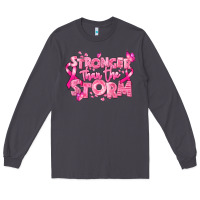 Smoke stronger than the storm breast cancer Long Sleeve Tee - RanaPortraitStore
