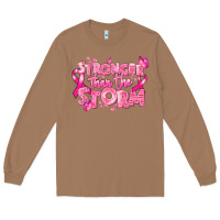 Toasted Coconut stronger than the storm breast cancer Long Sleeve Tee - RanaPortraitStore