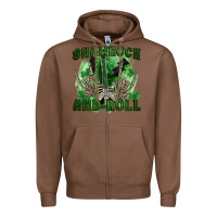 Chestnut shamrock and roll Zipper Hoodie - FaDigitalArtStudio