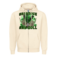 Sandshell shamrock and roll Zipper Hoodie - FaDigitalArtStudio