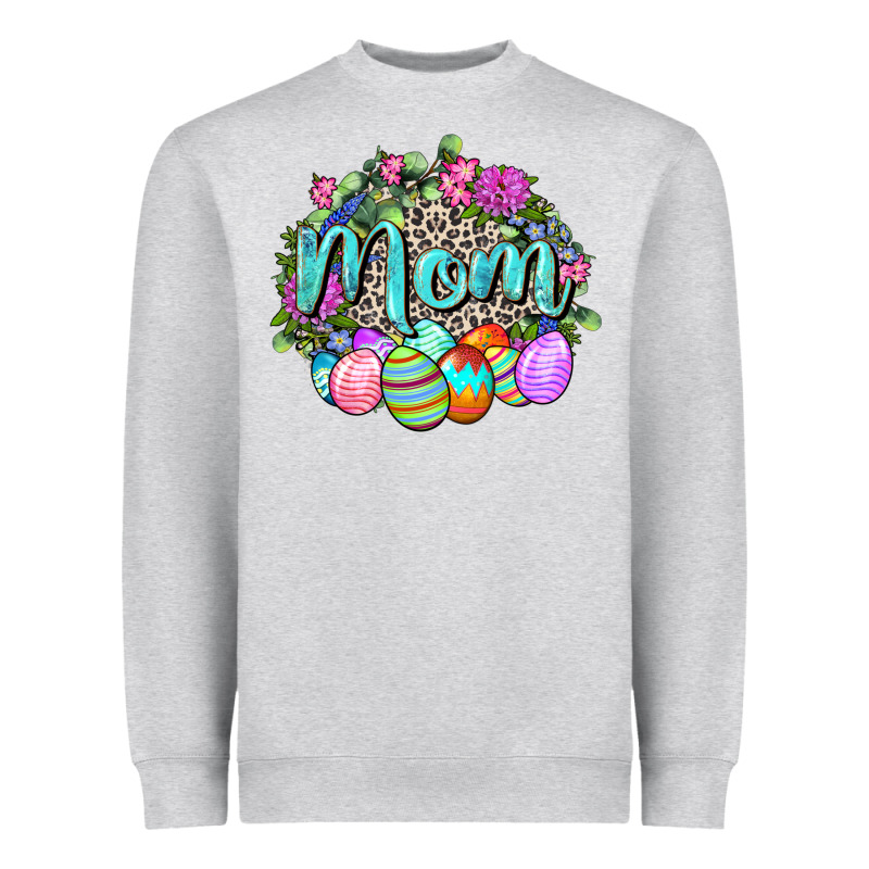 Easter Mom  Happy Easter Day Heavyweight Sweatshirt by CowGirlArtShop | Teevron