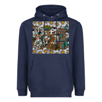 Navy Easter Heavyweight Hoodie - CowhideDigitalArt