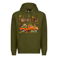 Army Green it's thankful y'all with truck bbs Premium Hoodie - BundleAndBundleShop