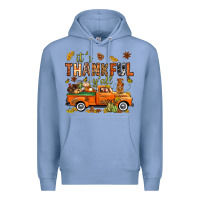 Colony Blue it's thankful y'all with truck bbs Premium Hoodie - BundleAndBundleShop