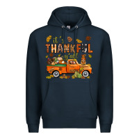 Navy it's thankful y'all with truck bbs Premium Hoodie - BundleAndBundleShop