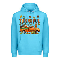 Ocean Blue it's thankful y'all with truck bbs Premium Hoodie - BundleAndBundleShop
