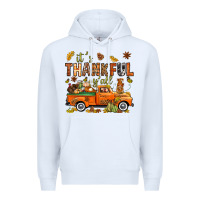 White it's thankful y'all with truck bbs Premium Hoodie - BundleAndBundleShop