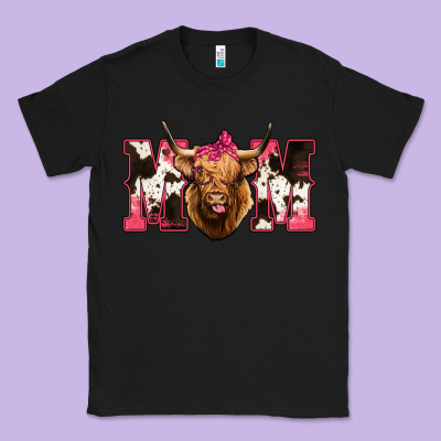 Highland Cow Mom Classic Tee Designed By Bettercallsaul