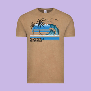 California The Perfect Wave Vintage Tee Designed By Bettercallsaul