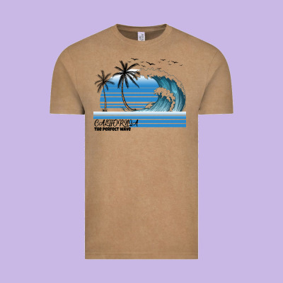 California The Perfect Wave Vintage Tee Designed By Bettercallsaul