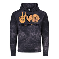 Cloud Black Peace Love Golden Vintage Hoodie - Bettercallsaul