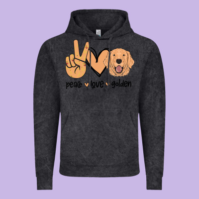 Peace Love Golden Vintage Hoodie Designed By Bettercallsaul