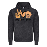 Vintage Black Peace Love Golden Vintage Hoodie - Bettercallsaul