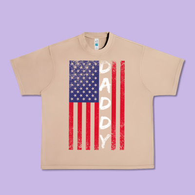 Daddy American Flag Urban Heavy Tee Designed By Bettercallsaul