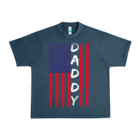 Midnight Navy Daddy American Flag Urban Heavy Tee - Bettercallsaul