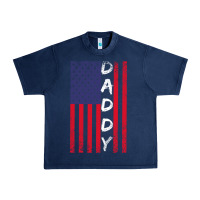 Navy Daddy American Flag Urban Heavy Tee - Bettercallsaul