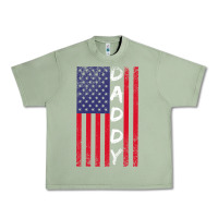 Oil Green Daddy American Flag Urban Heavy Tee - Bettercallsaul