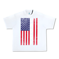 White Daddy American Flag Urban Heavy Tee - Bettercallsaul
