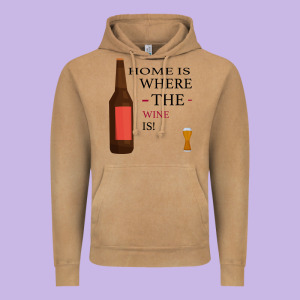 Home Is Where The Wine Is Vintage Hoodie Designed By Bettercallsaul