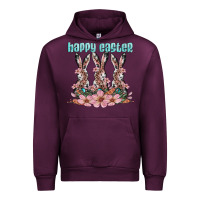 Mauve Wine happy easter bunny Urban Hoodie - Artiststas
