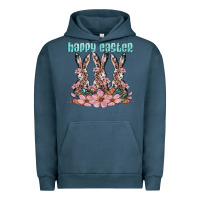 Pigment Midnight Navy happy easter bunny Urban Hoodie - Artiststas