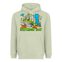 Matcha birthday boy frog age 1 Heavyweight Hoodie - LillyAllenDesigns