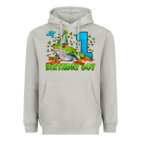 Moon Dust birthday boy frog age 1 Heavyweight Hoodie - LillyAllenDesigns