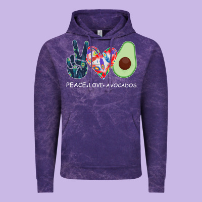 Peace Love Avocados Vintage Hoodie Designed By Bettercallsaul