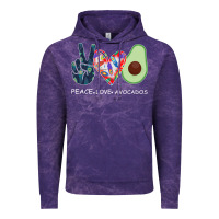 Cloud Purple PEACE LOVE AVOCADOS Vintage Hoodie - Bettercallsaul