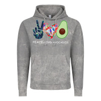 Cloud Rock PEACE LOVE AVOCADOS Vintage Hoodie - Bettercallsaul