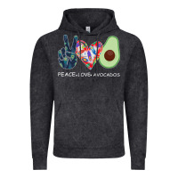 Vintage Black PEACE LOVE AVOCADOS Vintage Hoodie - Bettercallsaul