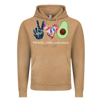 Vintage Camel PEACE LOVE AVOCADOS Vintage Hoodie - Bettercallsaul