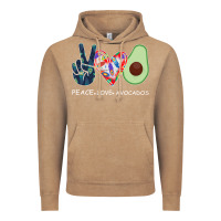 Vintage Coffee PEACE LOVE AVOCADOS Vintage Hoodie - Bettercallsaul