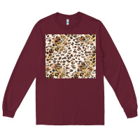 Burgundy leopard Long Sleeve Tee - TumblerDesignByShophia