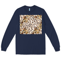 Navy leopard Long Sleeve Tee - TumblerDesignByShophia