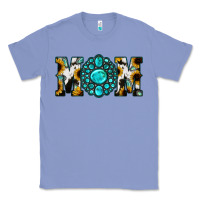 Colony Blue Sunflower Turquoise Gemstone Cowhide Mom Classic Tee - Bettercallsaul