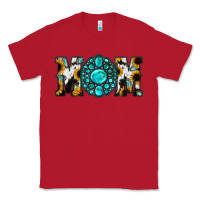 Red Sunflower Turquoise Gemstone Cowhide Mom Classic Tee - Bettercallsaul