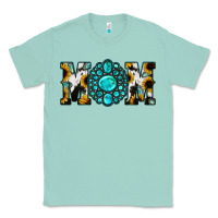Seafoam Sunflower Turquoise Gemstone Cowhide Mom Classic Tee - Bettercallsaul