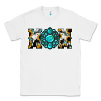 White Sunflower Turquoise Gemstone Cowhide Mom Classic Tee - Bettercallsaul