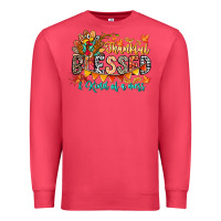 Cardinal Thankful Blessed Kind Of Mess Premium Sweatshirt - CowhideDigitalArt